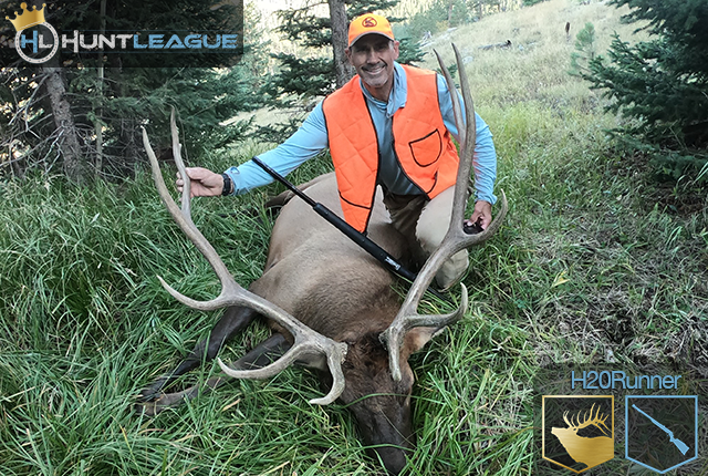 Pete with a bull elk