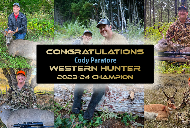 2023&ndash;24 Western Hunter champion Cody Paratore