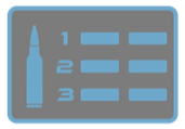 The DOPE card icon: a bullet beside rows numbered 1, 2 and 3