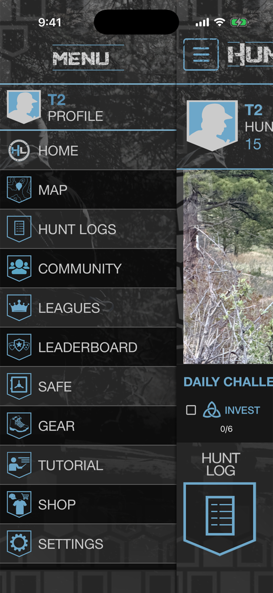Side menu with SAFE