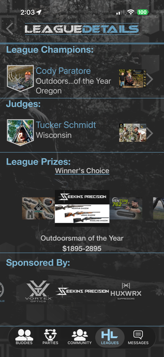 HuntLeague leagues