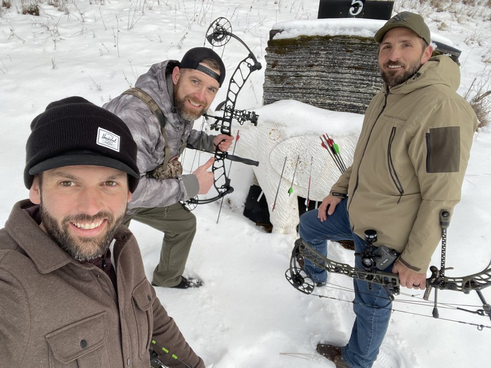 Hunting buddies at the archery range
